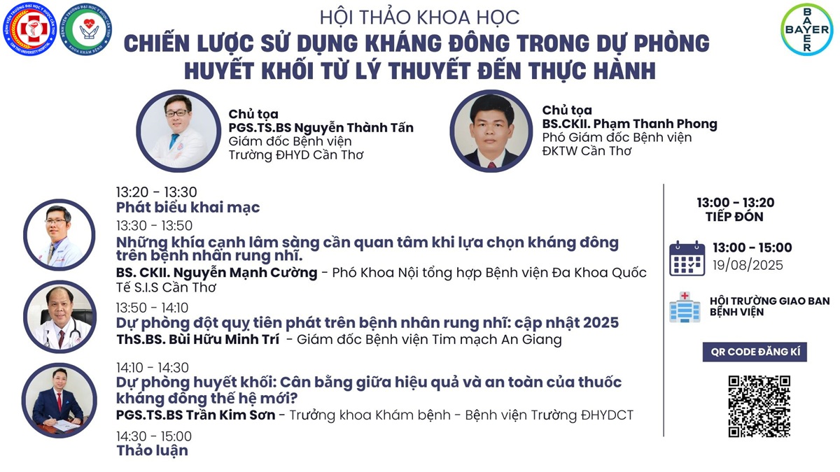 “Chiến lược sử dụng kháng đông trong dự phòng huyết khối từ lý thuyết đến thực hành"