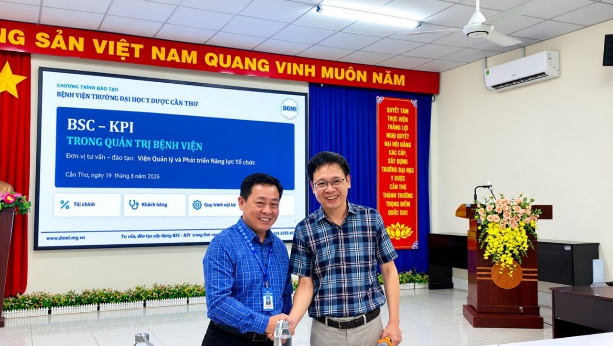 Bệnh viện Trường Đại học Y Dược Cần Thơ tổ chức chương trình đào tạo "Ứng Dụng BSC - KPI trong quản trị Bệnh viện"
