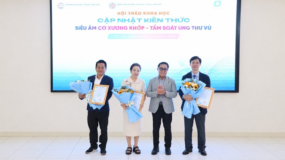 Bệnh viện Trường Đại học Y Dược Cần Thơ tổ chức thành công Hội thảo khoa học "Cập nhật kiến thức Siêu âm Cơ xương khớp – Tầm soát ung thư vú"