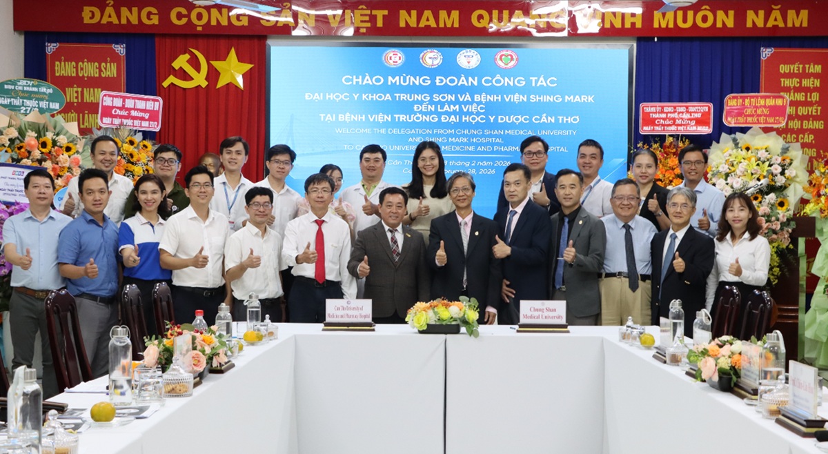 Bệnh viện Trường Đại học Y Dược Cần Thơ tăng cường hợp tác với Trường Đại học y Trung Sơn (Đài Loan) và Bệnh viện Shing Mark