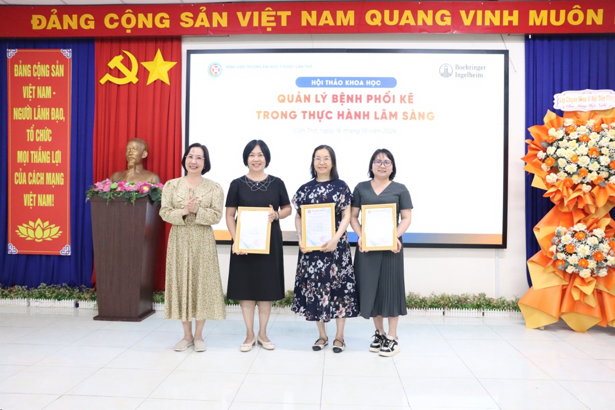 Bệnh viện Trường Đại học Y Dược Cần Thơ tổ chức thành công Hội thảo khoa học “Quản lý bệnh phổi kẽ trong thực hành lâm sàng”